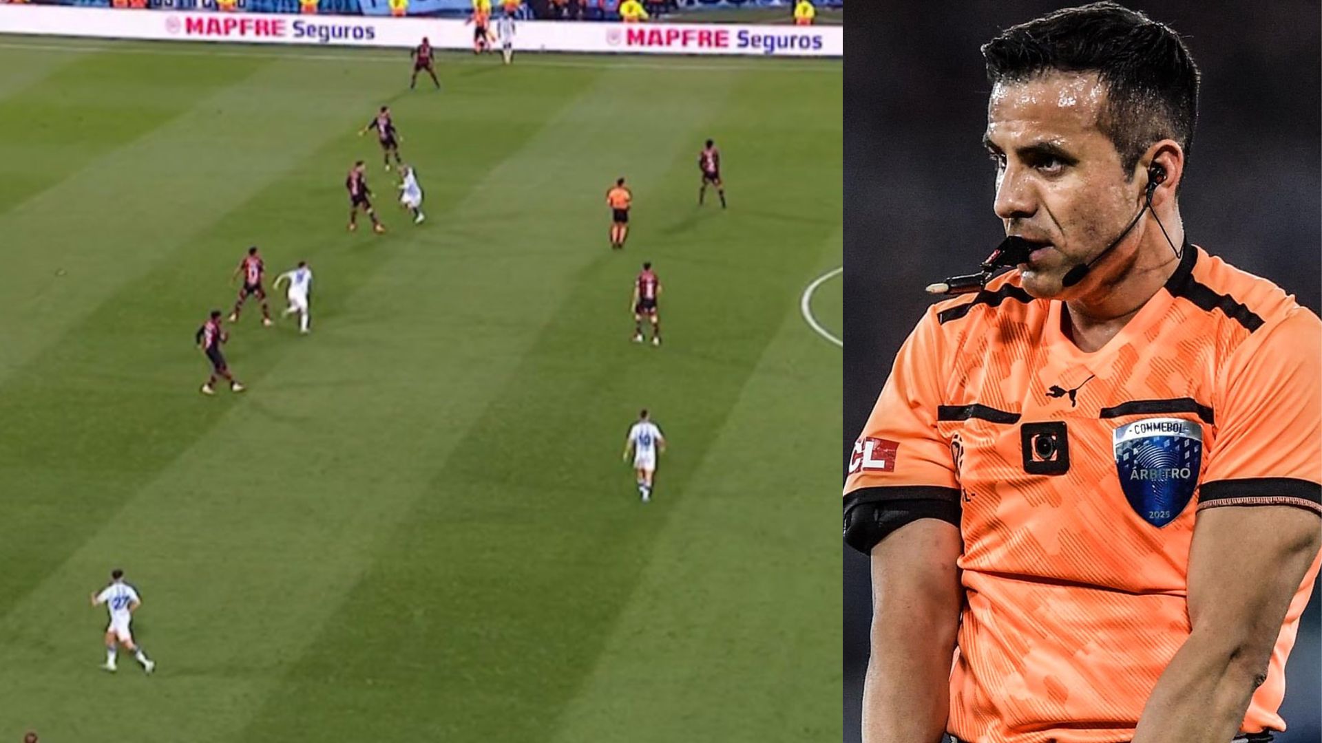 No dejó cumplir el tiempo: el polémico arbitraje de Piero Maza que sacó chispas a los argentinos en el Racing vs Flamengo