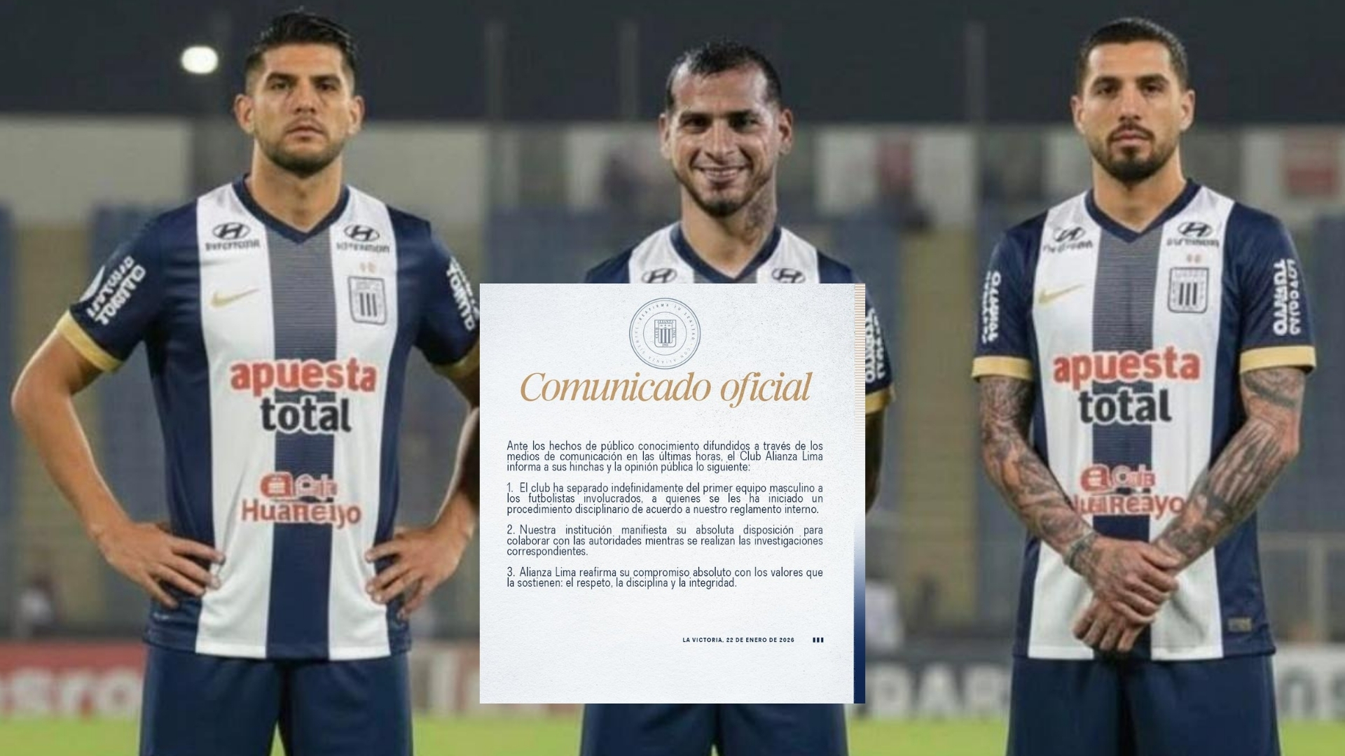 ¡Escándalo! Tres jugadores de Alianza Lima son denunciados por abuso sexual en Uruguay