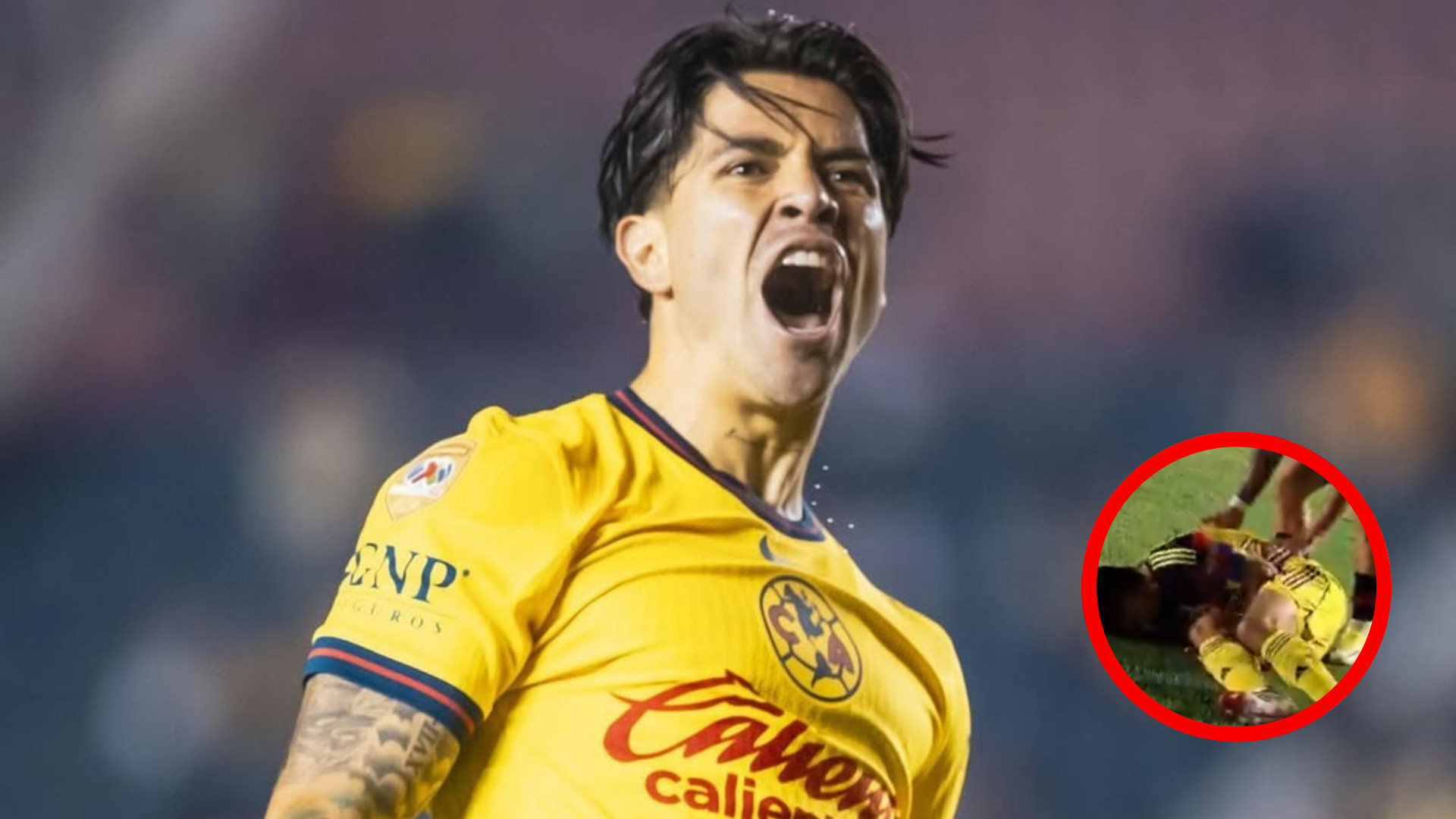 La grave lesión de Víctor Dávila en el partido del América: Jugador fue trasladado en ambulancia hasta el hospital