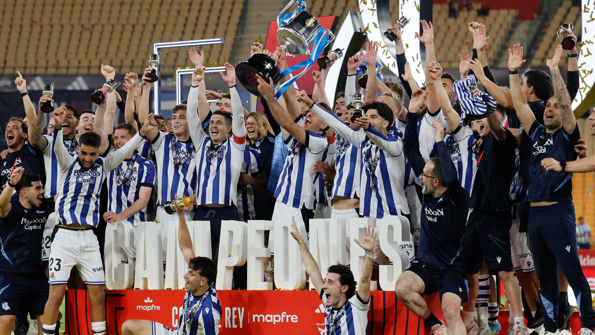 Real Sociedad derrota al Atlético de Madrid y es el nuevo campeón de la Copa del Rey