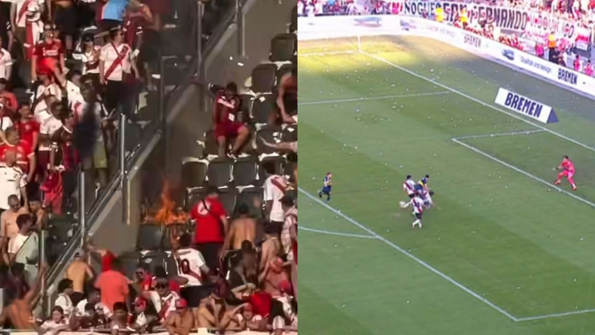 Incendio en el Monumental generó preocupación en hinchas de River Plate ante Boca Juniors