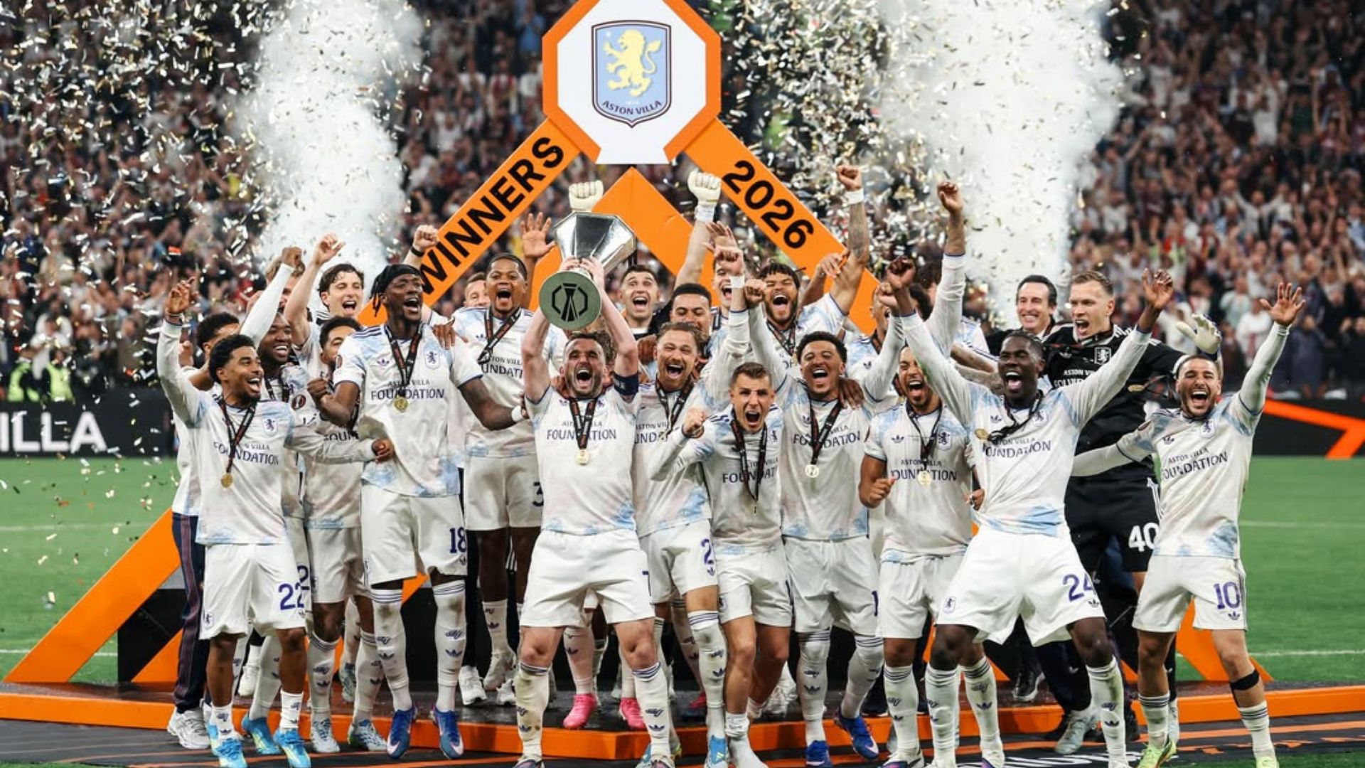 Aston Villa aplastó al Friburgo y se coronó campeón de la Europa League