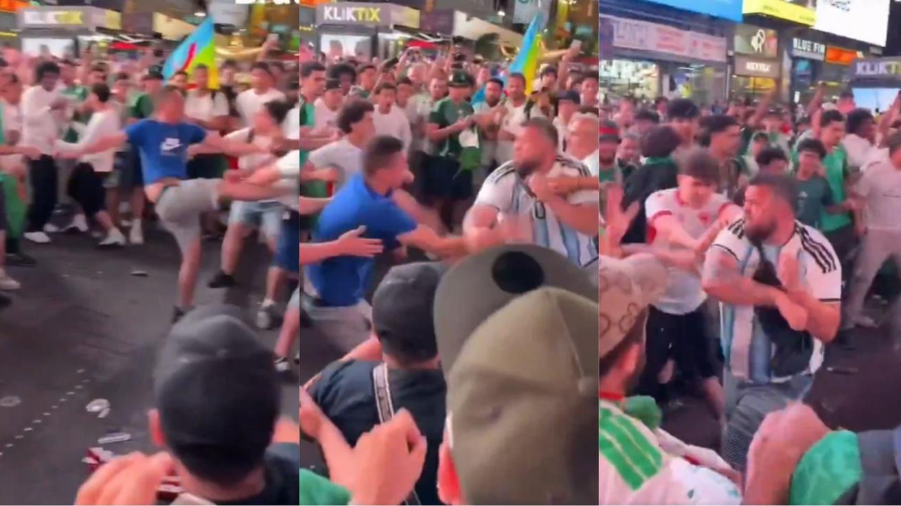 VIDEO: la impactante pelea entre hinchas de Argentina y Argelia previo a su debut en el Mundial 2026