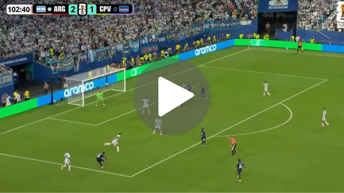 VIDEO: para ver una y otra vez, el GOLAZO de Cabo Verde en el alargue ante Argentina