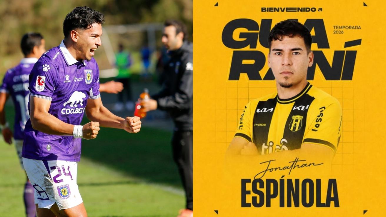 Jonathan Espínola dejó Deportes Concepción y fue presentado en Guaraní, del fútbol paraguayo