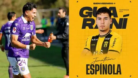 Jonathan Espínola dejó Deportes Concepción y fue presentado en Guaraní, del fútbol paraguayo