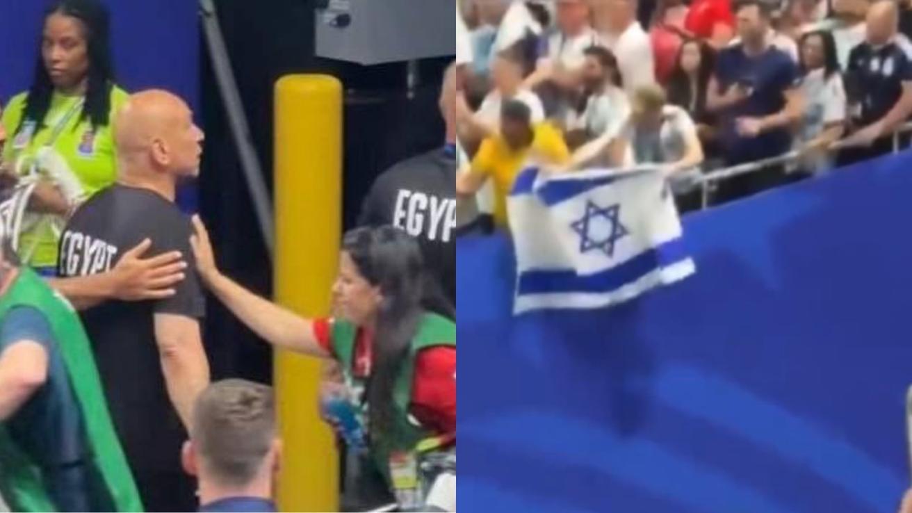 Descontrol total: DT de Egipto se “cabrea” con hinchas argentinos luego de que le mostraran la bandera de Israel
