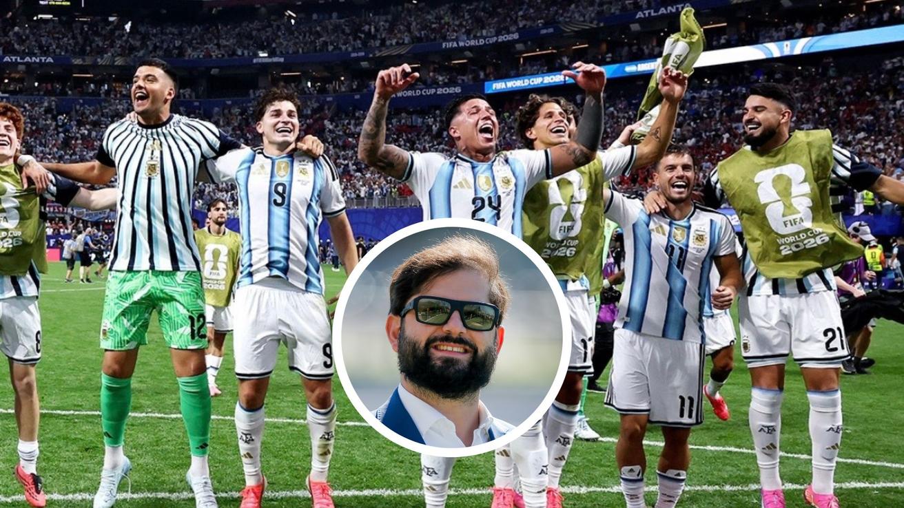 “Esto da vergüenza …”: Gabriel Boric recibe críticas en redes sociales tras apoyo a Argentina en el Mundial 2026