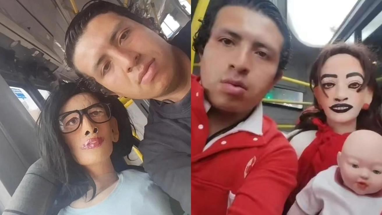 Joven que se casó con muñeca de trapo espera a su tercer “hijo por petición de ella”