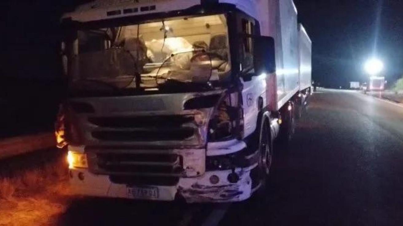 Camionero se cruzó de carril para esquivar vaca: Chocó de frente con auto y dos personas murieron